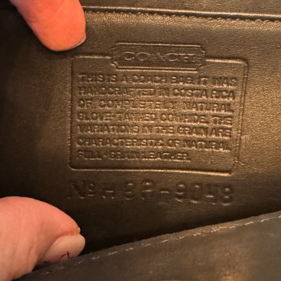 Vintage Coach Black Disco Mini Bag -9048 - Picture 7 of 7